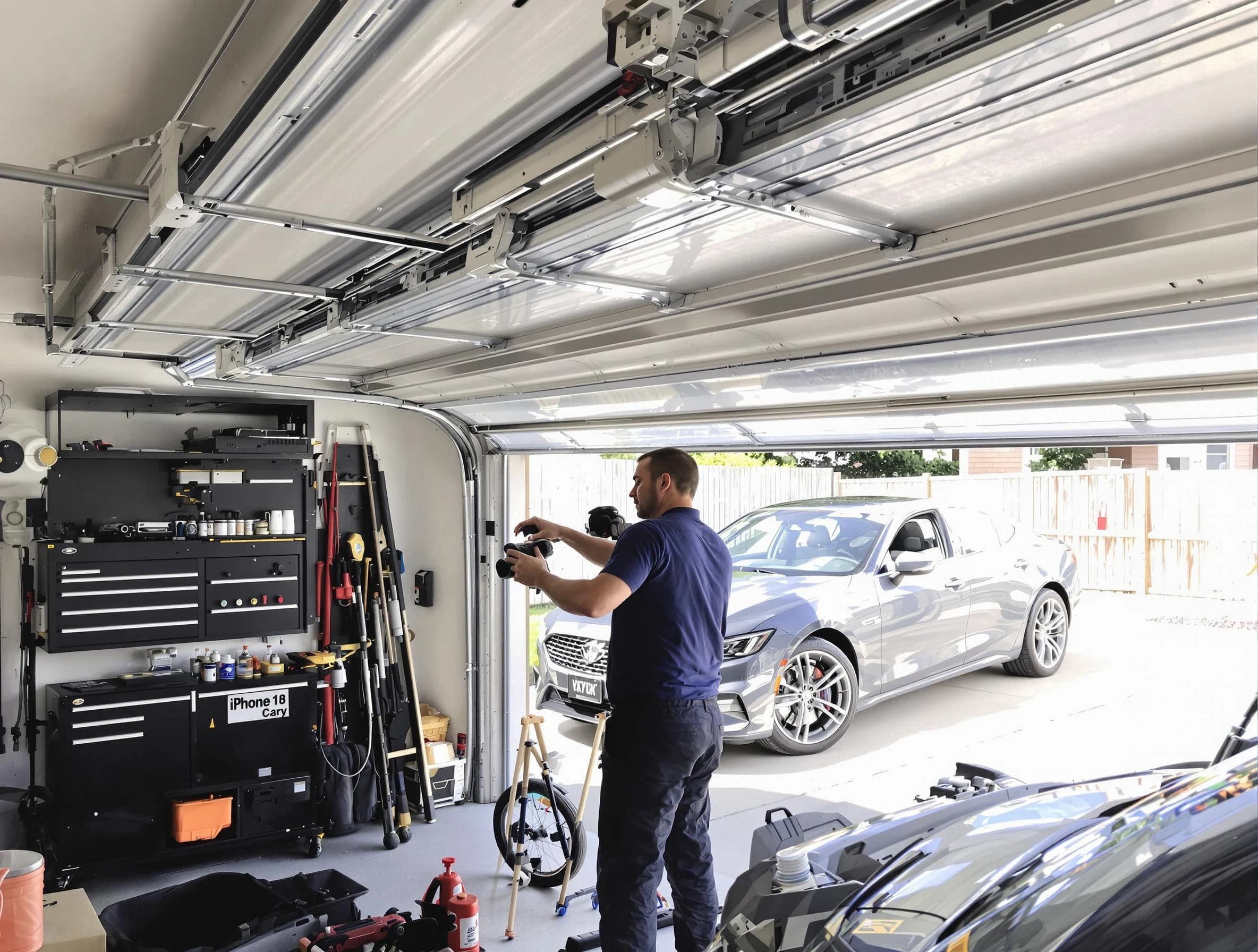 El Cerro Mission Garage Door Repair technician fixing noisy garage door in El Cerro Mission