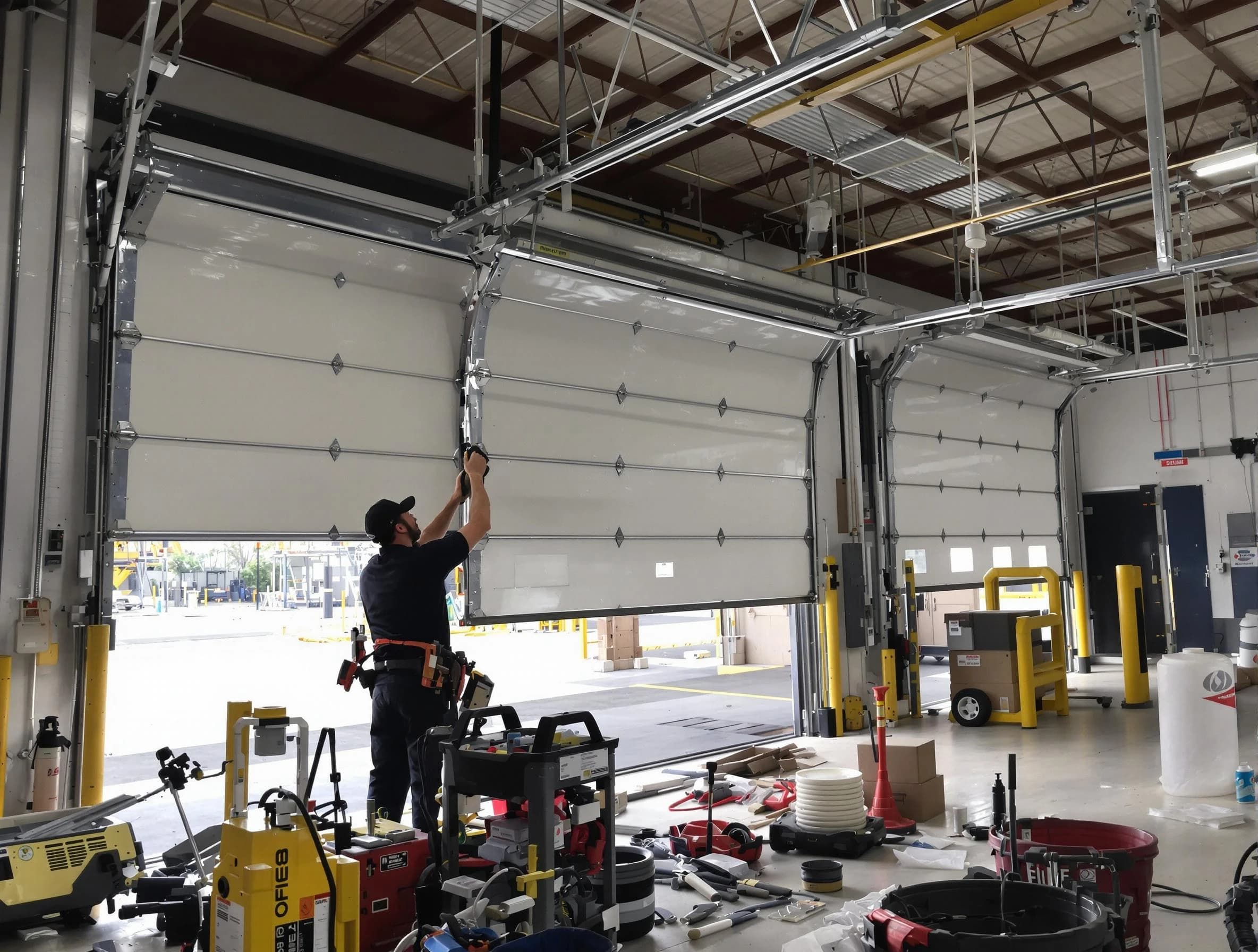 El Cerro Mission Garage Door Repair technician performing commercial garage door repair in El Cerro Mission