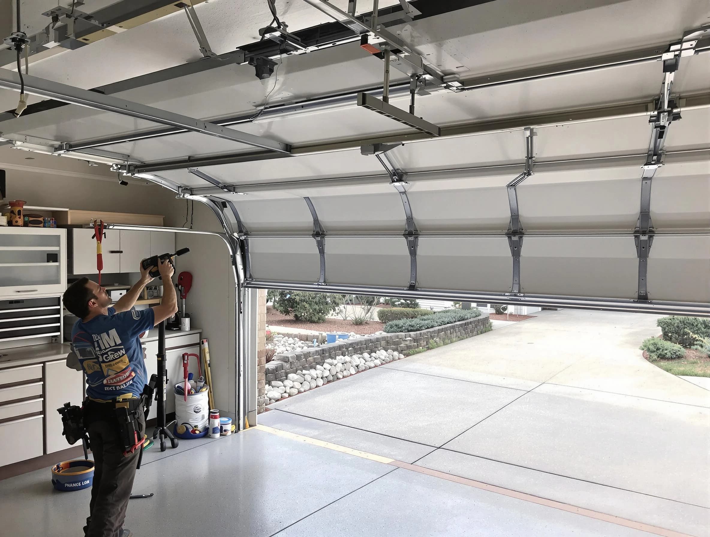 Garage door track repair service by El Cerro Mission Garage Door Repair in El Cerro Mission