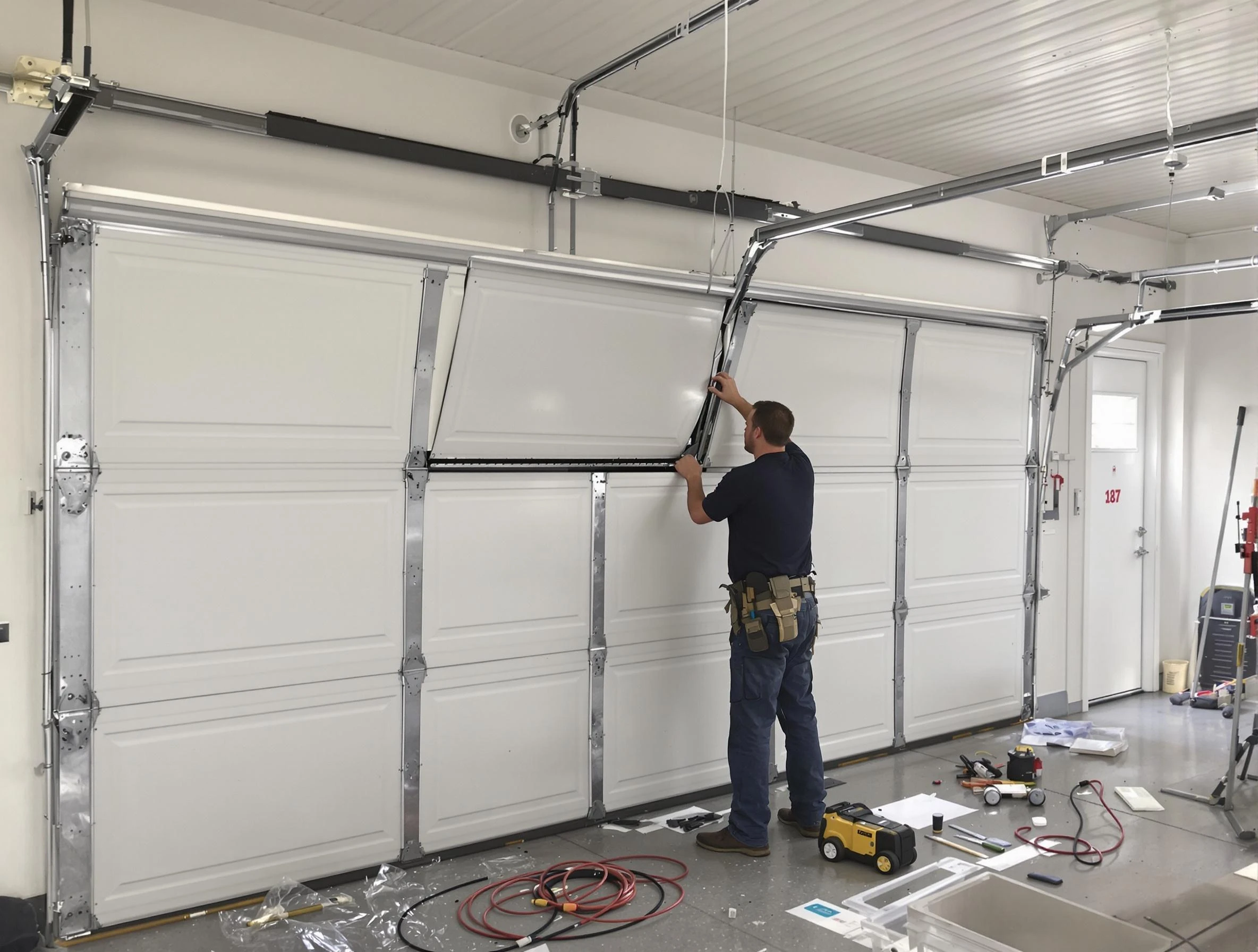Garage Door Section Replacement in El Cerro Mission