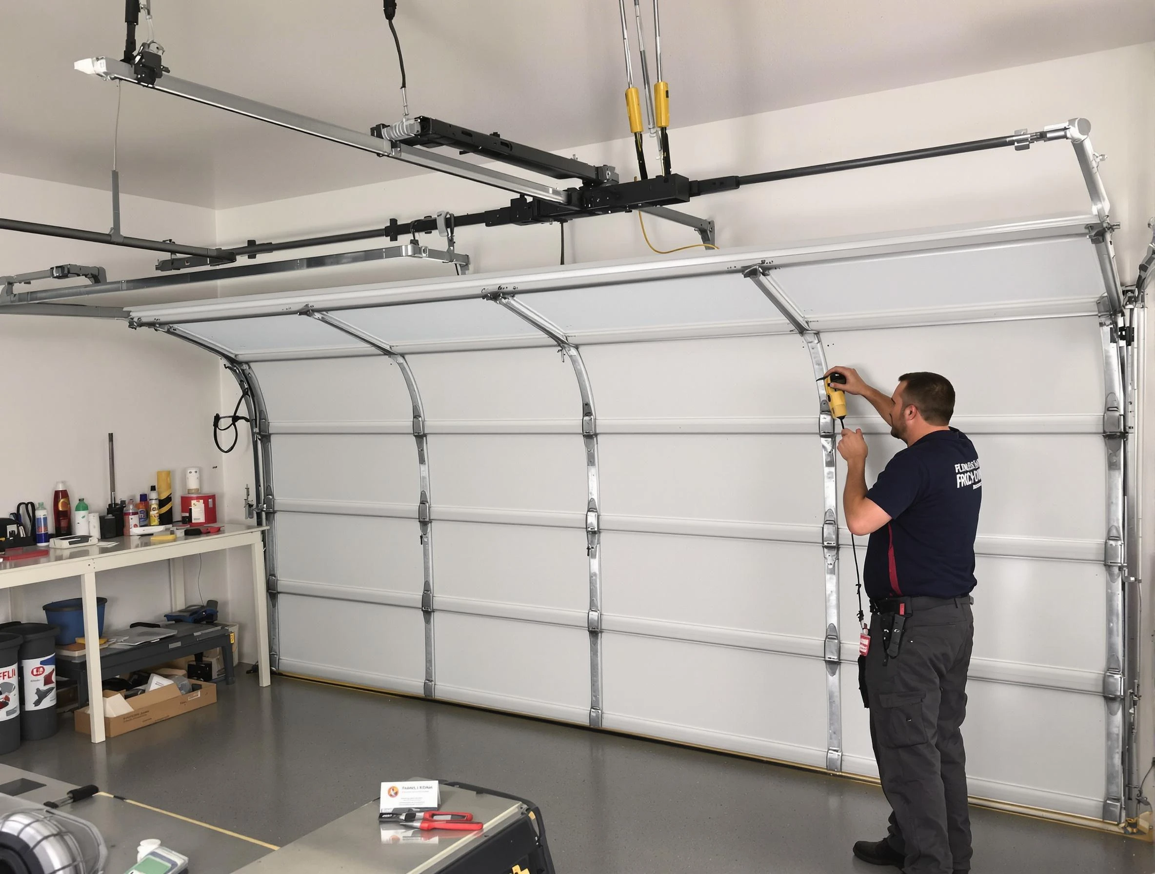 El Cerro Mission Garage Door Repair certified technician performing overhead door system repair in El Cerro Mission