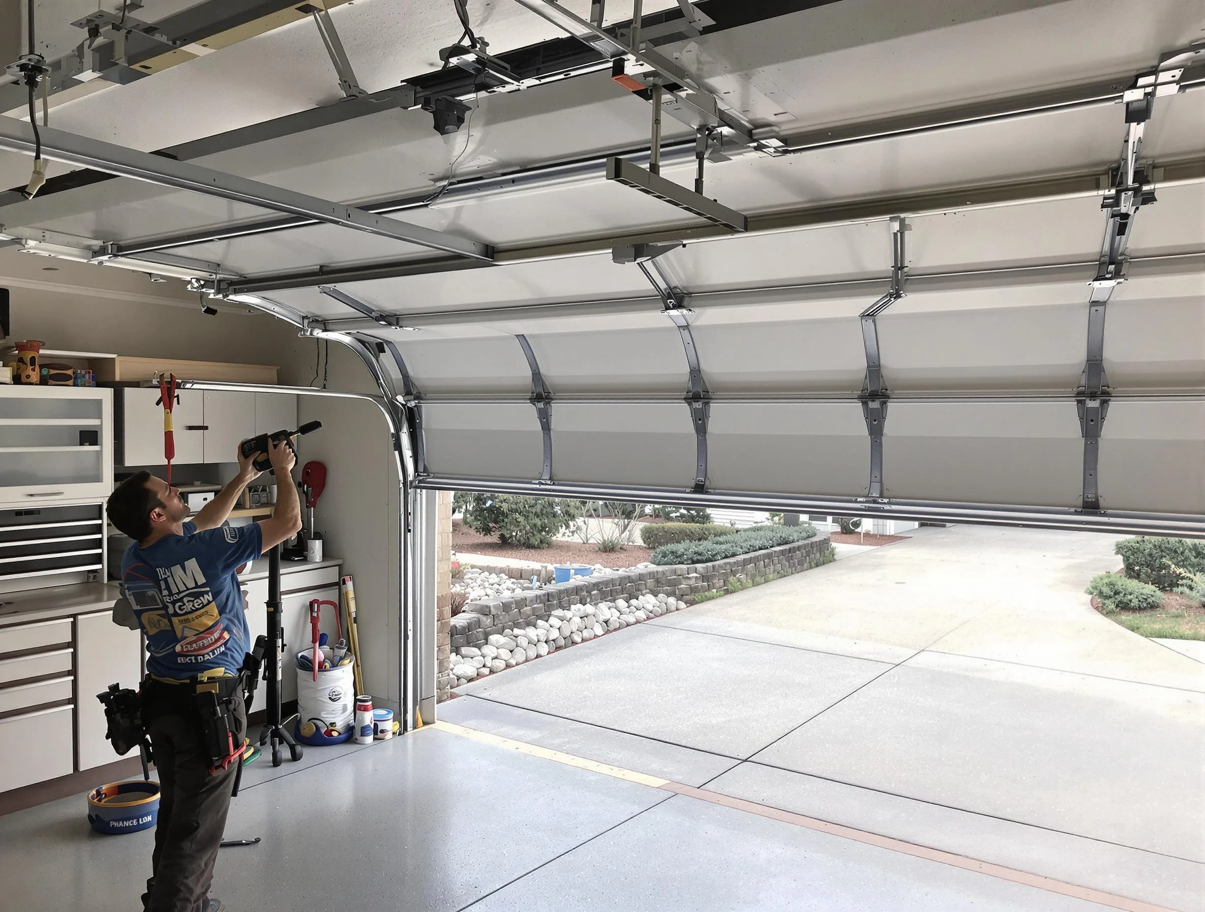 Garage door track repair service by El Cerro Mission Garage Door Repair in El Cerro Mission
